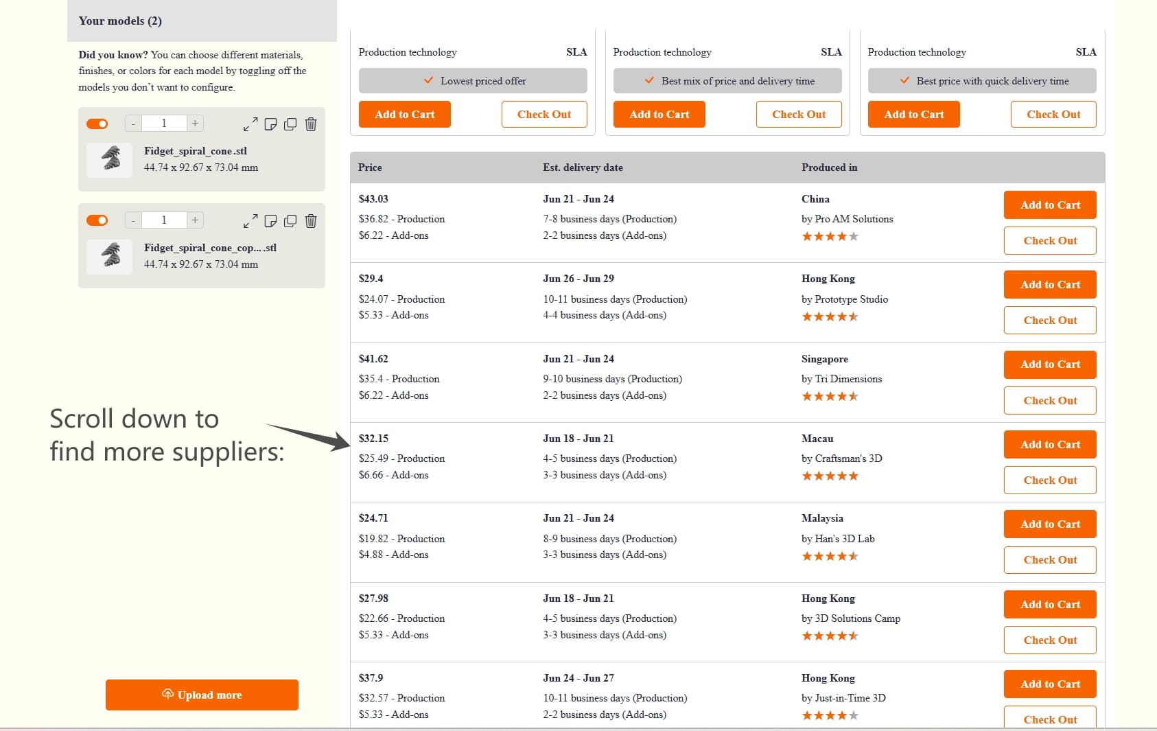 more suppliers_hi3dp platform